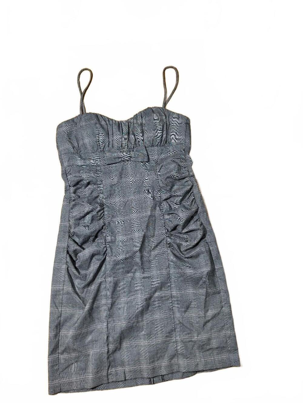 Y2k Whimsygoth Speechless Gray Plaid Babydoll Dress Size 13 Juniors